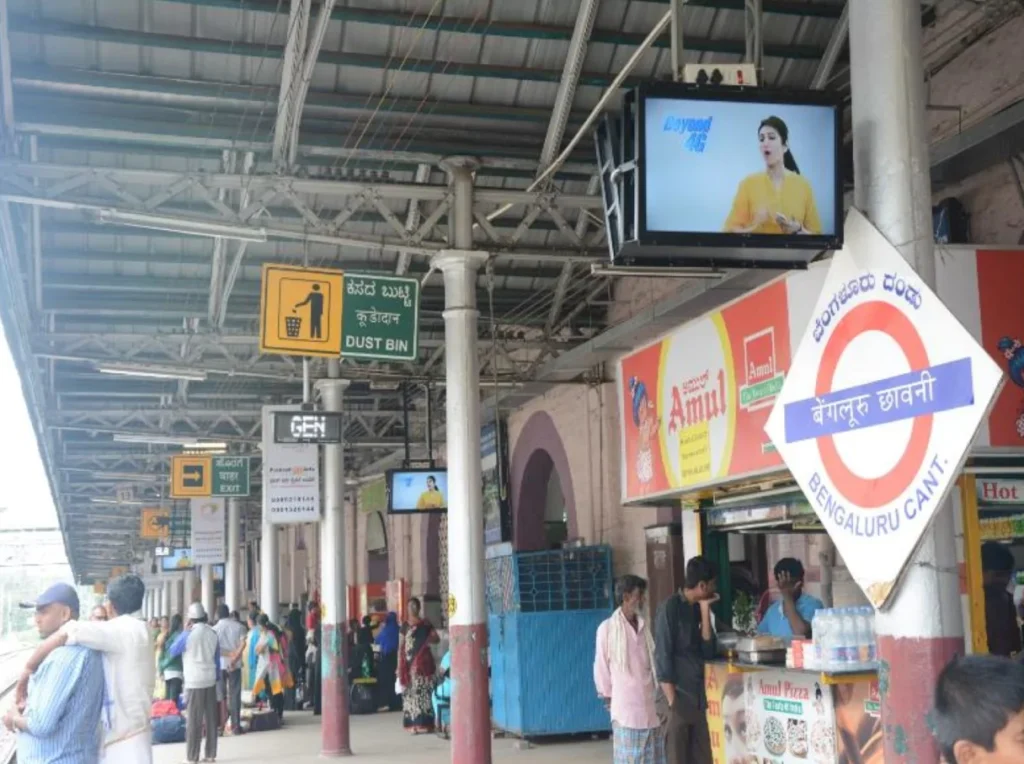 digital-billboard-bangalore-cantonment-railway-station